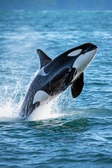 orca whale jumping out of the water
