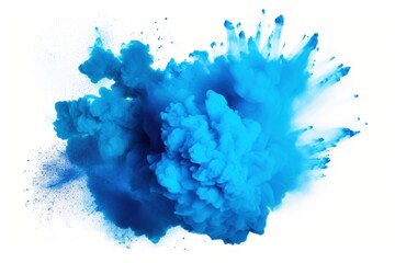  a blue cloud of ink is flying in the air on a white background with a white back ground and a white back ground with a white back ground and a white back ground.