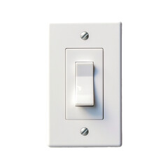 a white light switch on a transparent background