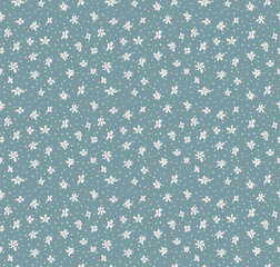 little daisy flowers pattern daisies fabric report. Flower pattern.Vintage seamless floral pattern Cute floral pattern in the small flower. Ditsy print. Motifs scattered random. Seamless vector textur