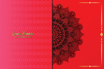 Luxury ornamental mandala background with golden arabesque patterns, element for invitation, meditation poster, yoga, wedding, book cover, cover page, luxury mandala art illustration vector art