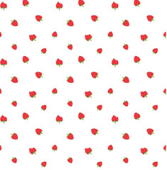 watermelon strawberry pattern seamless little fruit report inside white