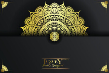 Luxury mandala background with golden pattern style. Decorative mandala art element for print, poster, cover, brochure, flyer, banner, meditation, yoga, wedding, henna, tattoo, vector art illustration