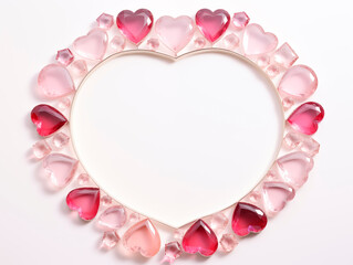 Obraz premium ハートの宝石フレーム