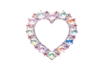 ハートの宝石フレーム