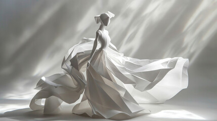 Folded Elegance Origami Dancer