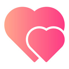 valentines day gradient icon