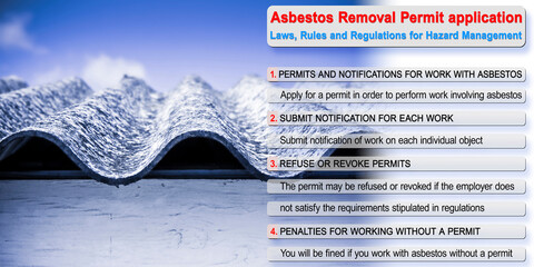 Asbestos Removal Permit application - Asbestos Laws, rules and Regulations for Hazard Management -...
