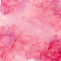 Fototapeta premium Abstract watercolor paint background by gradient deep pink color with liquid texture for background