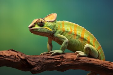 Fototapeta premium chameleon, Professional photo blur background, minimalistic