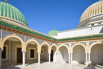 Mausoleum of Habib Bourguiba, the first president of Tunisia in Monastir.