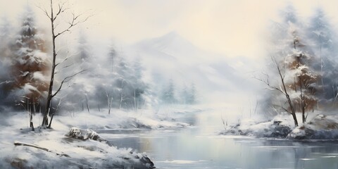 idyllische winterlandschaft
