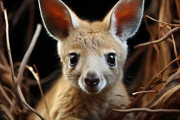 a kangaroo standing