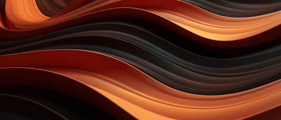 Modern, artistic design featuring smooth, wavy lines and a colorful, blurred texture.