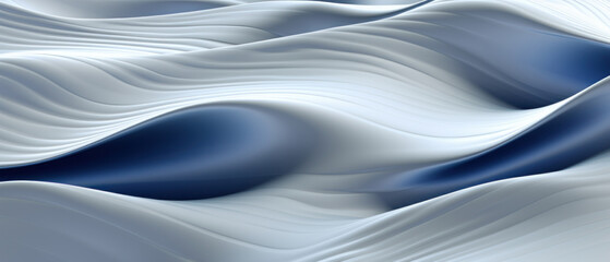 Elegant abstract design with soft, flowing waves in shades of blue.