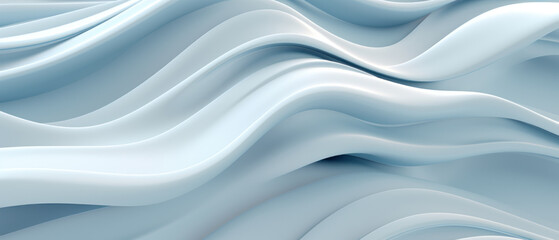Obraz na płótnie Canvas Elegant abstract design with soft, flowing waves in shades of blue.