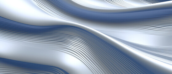 Elegant abstract design with soft, flowing waves in shades of blue.