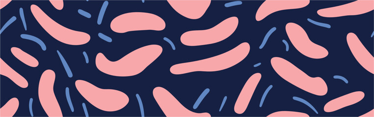 Modern minimalism trendy pattern background. Abstract vector background hand drawn. For prints. Seamless.