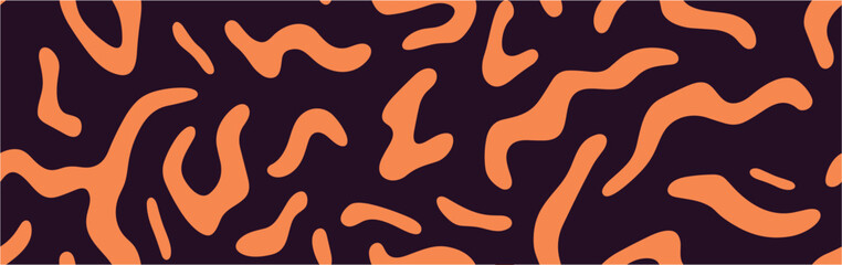 Creative doodle abstract style art background for kids. Graphic linear wallpaper. Bright chilli peppers pattern, seamless vector repeat.