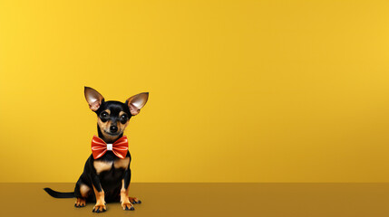 National Dress Up Your Pet Day banner template. with lots of empty copy space for text. Generative AI