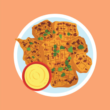 al faham chicken illustration