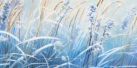 Foto op Canvas winter grasses in the sunlight, © Ziyan Yang