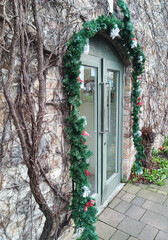 christmas tree with door