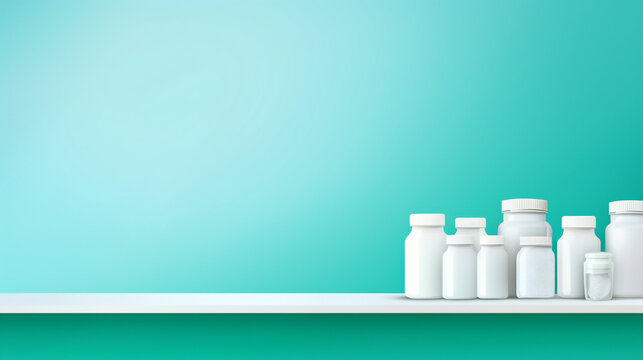 National pharmacist banner template. with lots of empty copy space for text. Generative AI