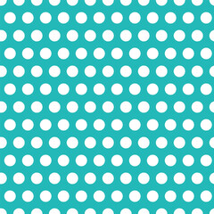 Blue seamless pattern with white dots