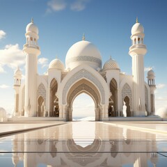 Fototapeta na wymiar Ramadan Kareem mosque background