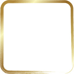 Rounded square golden frames