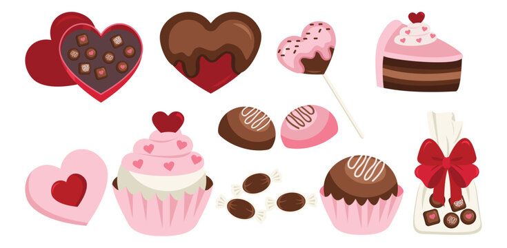 Valentine's Day Chocolate Cute Vector