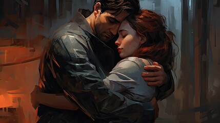 Fototapeta premium hugging day