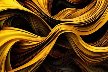  a close up of a yellow and black background with wavy lines on the bottom of the image and the bottom of the image of the lines on the bottom of the image.