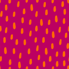 Pink seamless pattern with orange spots