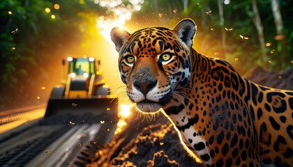 The threats to jaguars are many, including deforestation, illegal logging for valuable tree species, and road construction .