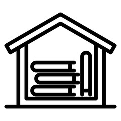 Library. Outline Icon