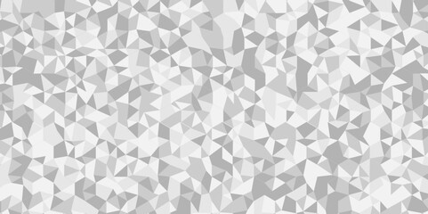 Modern abstract geometric white and gray grid pattern wallpaper low polygon background.  seamless wall lines Geometric print composed of triangles. White triangle tiles pattern mosaic background.