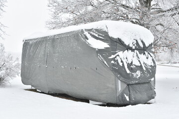 Snow on an RV Cover
