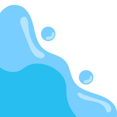 Fototapeta premium Water Blob Corner