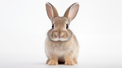 Obraz premium photograph rabbit on white background