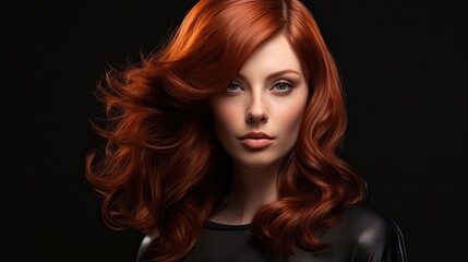 Naklejka premium woman with beautiful hair , Hair dyeing