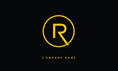 R, R Abstract Letter Logo Monogram