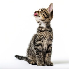 british kitten with tounge out