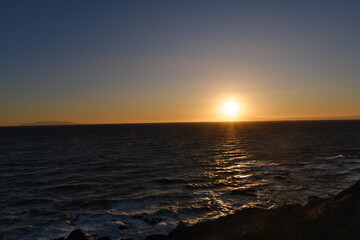 城ヶ島公園の夕日　Sunset at Jogashima Park