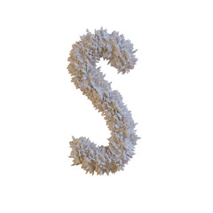 Rough Surface 3D Alphabet PNG Letters	
