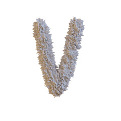 Rough Surface 3D Alphabet PNG Letters	
