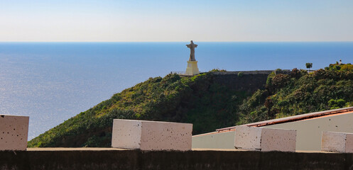 Statue of Jesus Christ on the Cape of Garajau named 