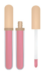 Lip gloss container. vector illustration