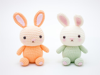 crochet rabbit plush toy